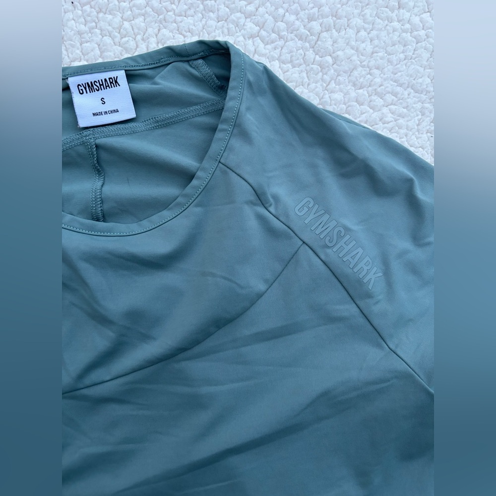 Gymshark Captivate Long Sleeve Top - Turquoise - Picture 8 of 8